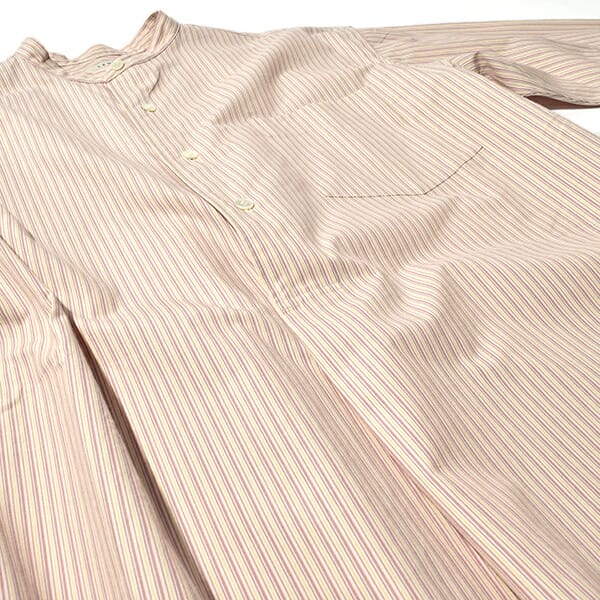 LENO リノ BAND COLLAR PULLOVER DRESS STRIPE バンドカラー