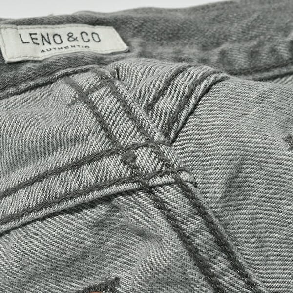 LENO リノ"LUCY HIGH WAIST TAPERED JEANS"FADE BLACK ルーシー ハイ