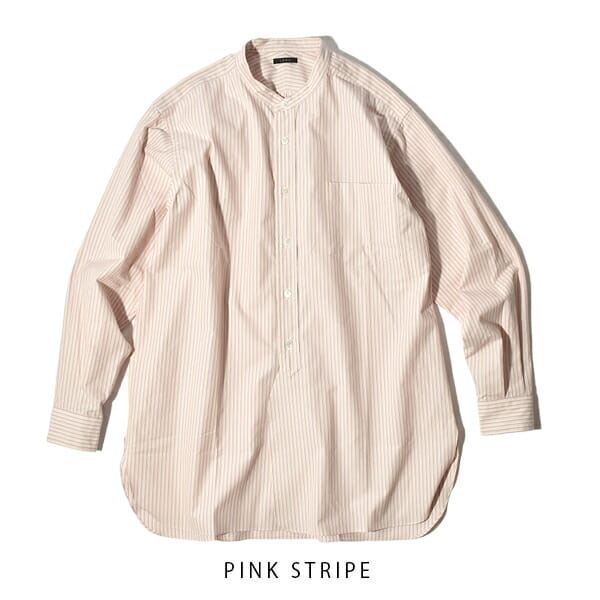 LENO (リノ) BAND COLLAR SHIRT / バンドカラーシャツ