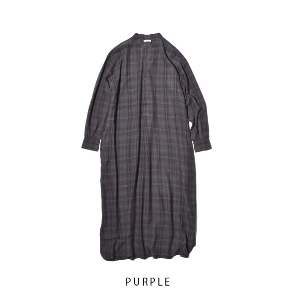 LENO リノ　BAND COLLAR PULLOVER DRESS LENO (リノ) BAND COLLAR PULLOVER DRESS / バンドカラープル