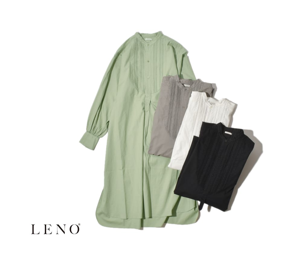 【30％OFF SALE セール】LENO リノ PIN TUCK DRESS 