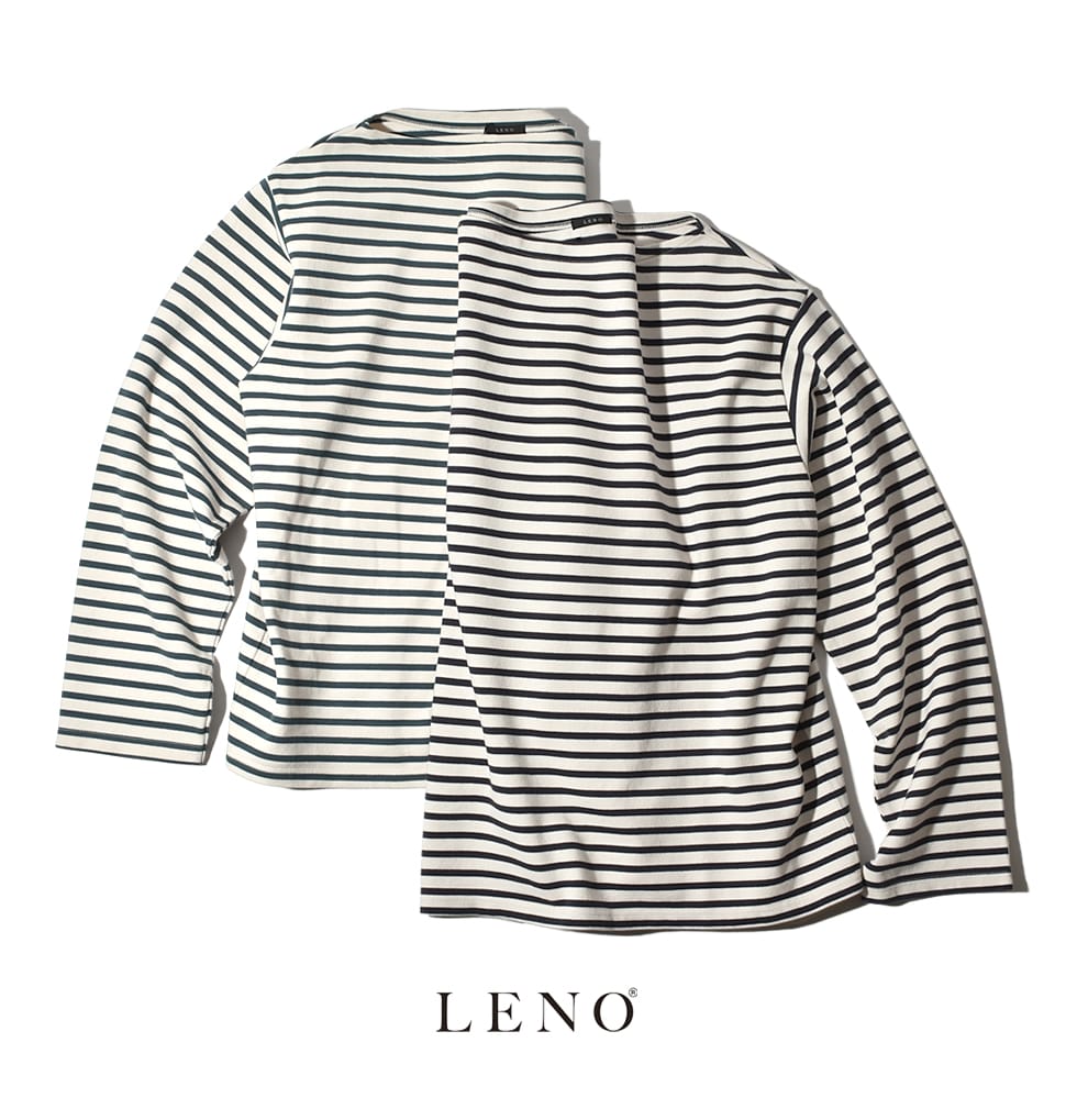 【30％OFF SALE セール】LENO/バスクシャツ ボーダー BASQUE