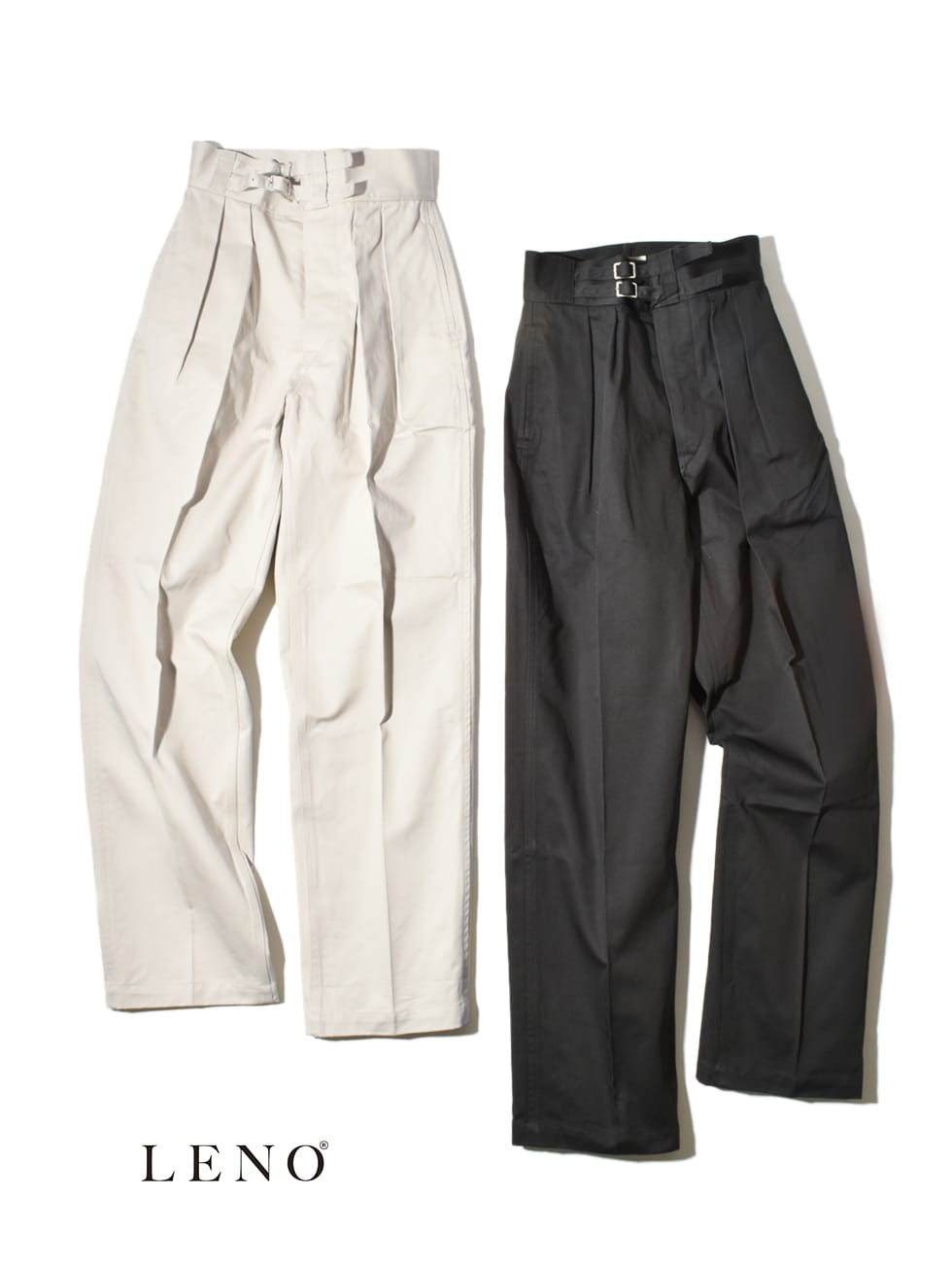 LENO リノ DOUBLE BELTED GURKHA TROUSERS ダブルベルト グルカ