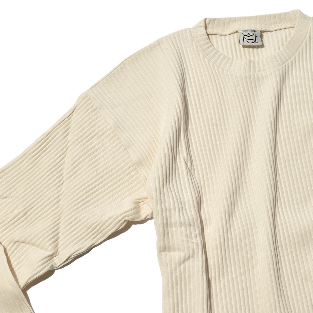 ベースレンジ Baserange SHAW LONG SLEEVE TEE-FLEECE RIB シャウ