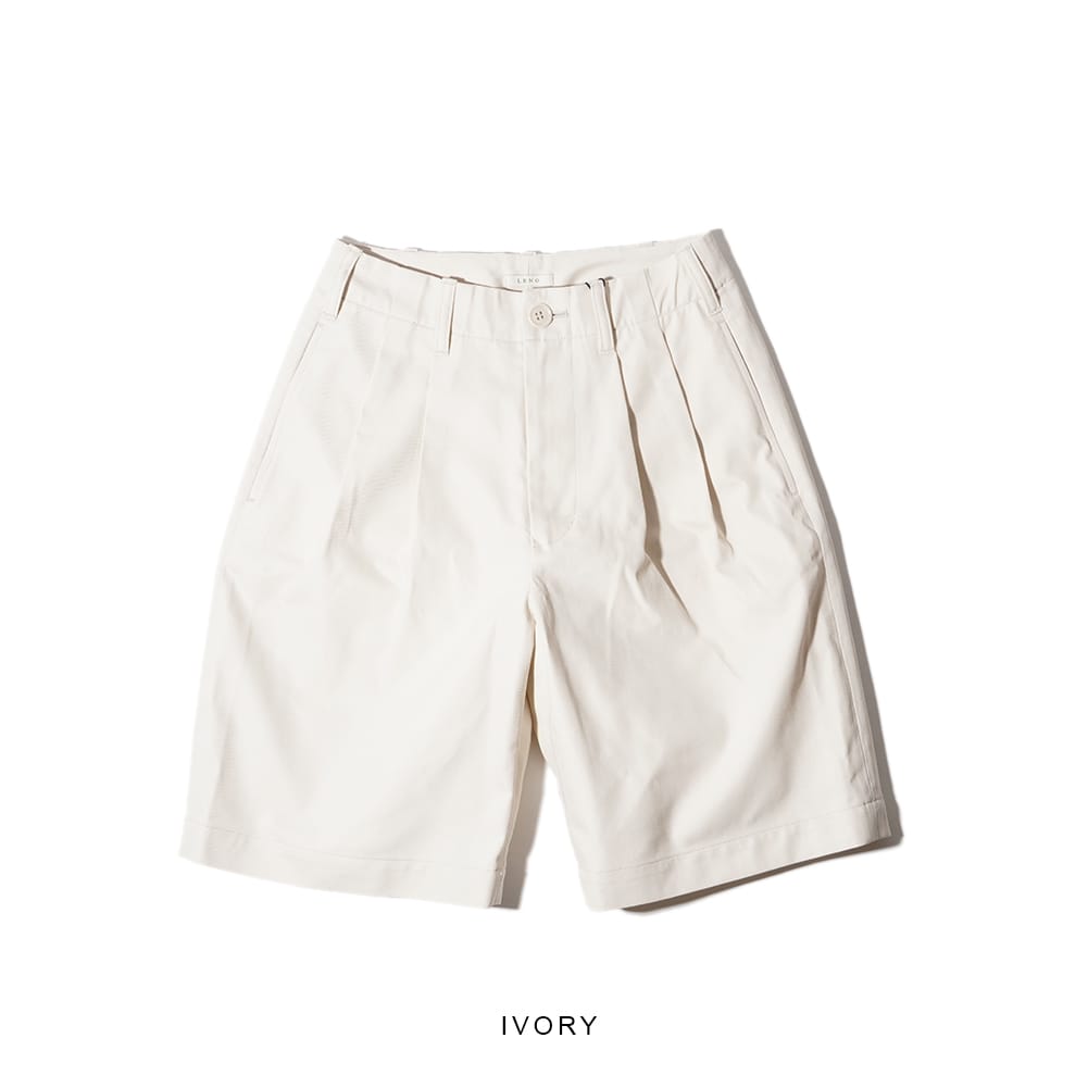 30％OFF SALE セール】LENO リノ 【WOMENS】 2 TUCK SHORT TROUSERS 2