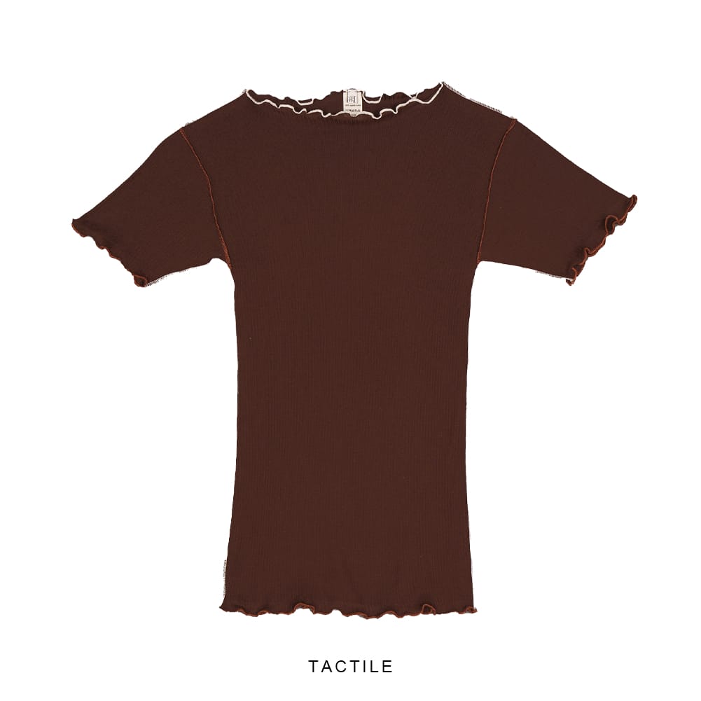Vein Tee Shirt in Assortment | Fine organic cotton rib | en