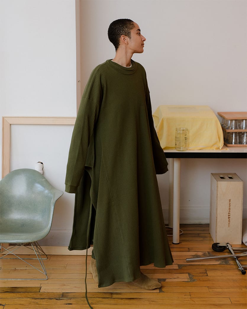 BASERANGE/SHAW LONG SLEEVE KAFTAN|シャウ ロングスリーブ カフタン