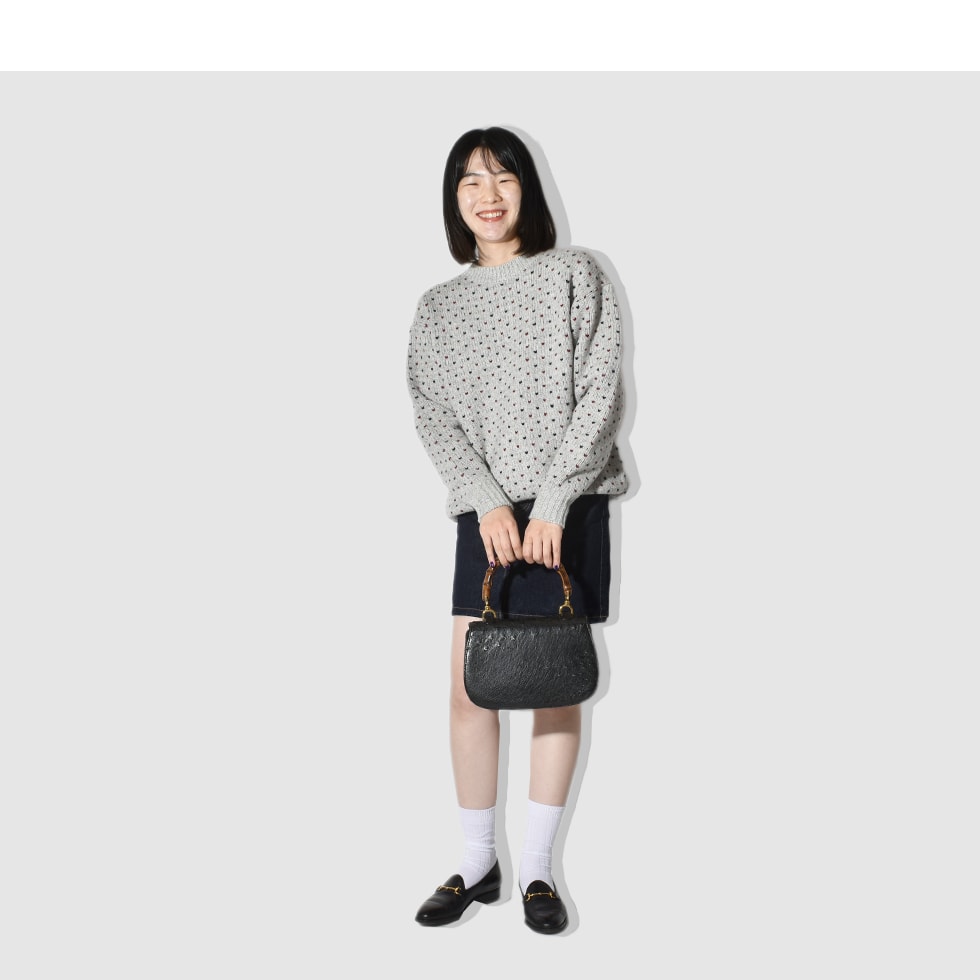 LENO リノ BIRD'S-EYE JACQUARD SWEATER バーズアイ ジャガード