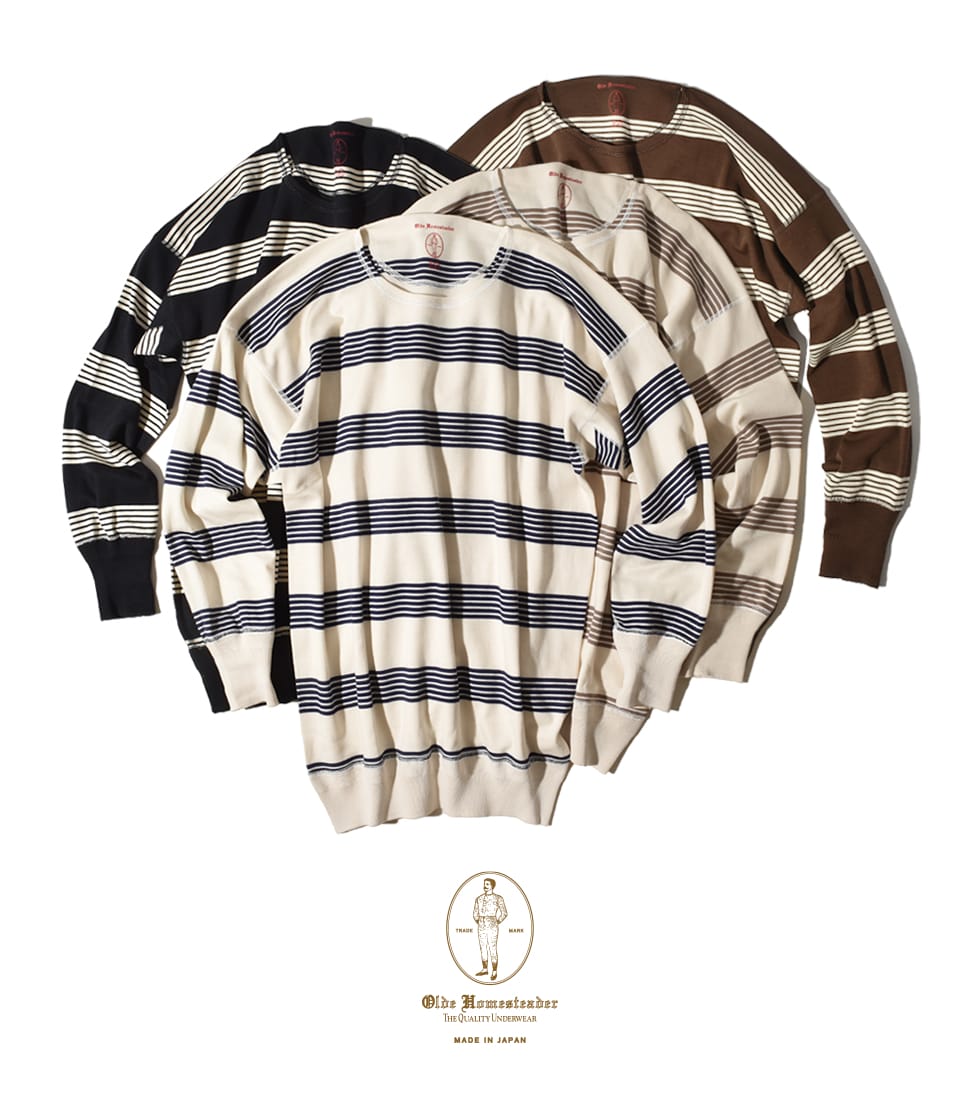 OLDE HOMESTEADER/CREW NECK LONG SLEEVE|インターロック クルーネック