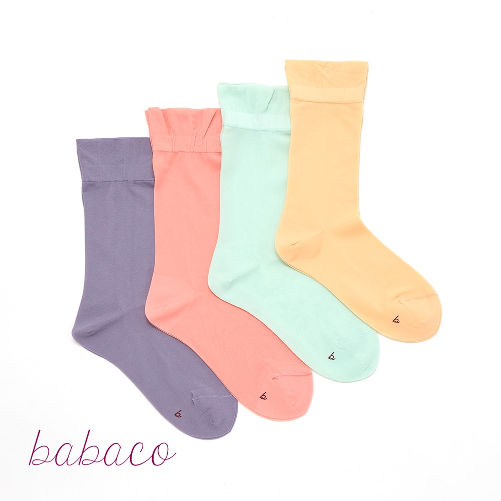 babaco ババコ Sheer Socks シアー ソックス レディース 靴下 ナイロン ソックス BA02-BN21 WOMENS
