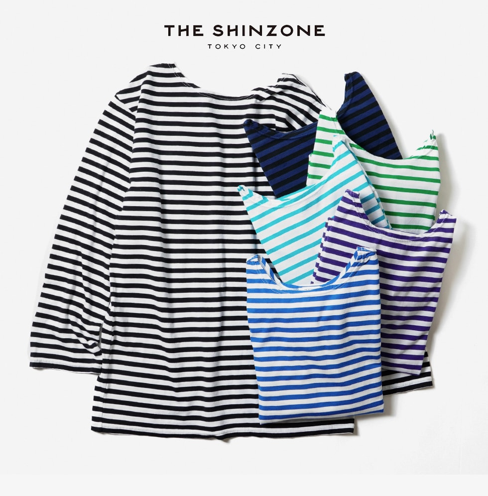 シンゾーン Shinzone マリン ボーダー TEE ティー Tシャツ カットソー