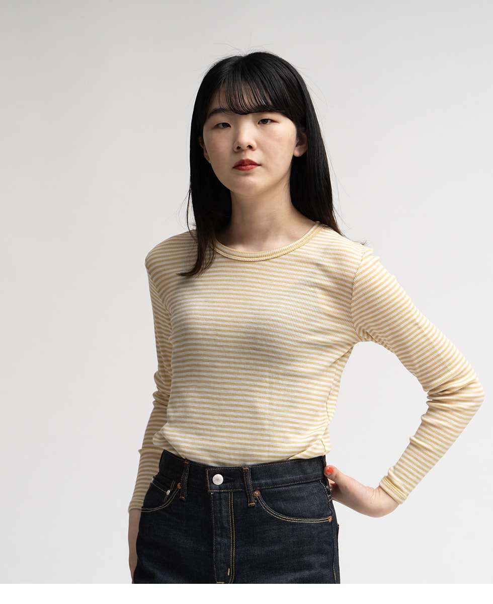 joha(ヨハ)/WOOL SILK BLOUSE(ウール シルク ブラウス)/カットソー