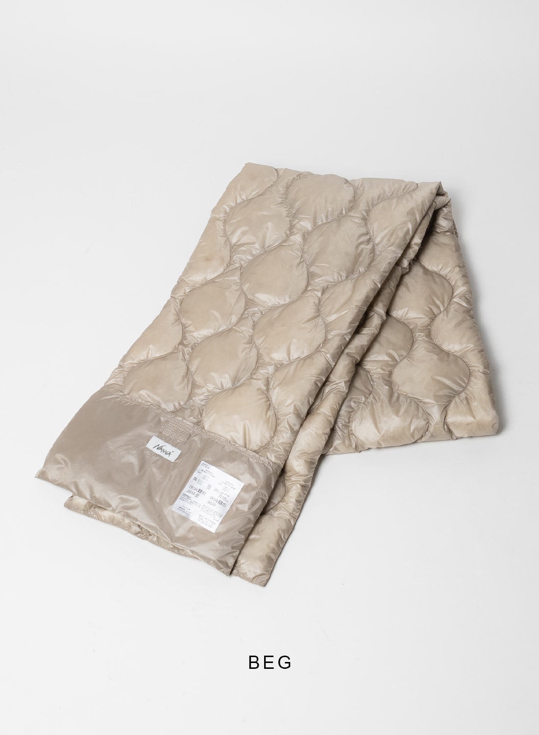 Amazon.co.jp: Nanga N1OEEGN3 QUILT DOWN MUFFLER, beige, BEG