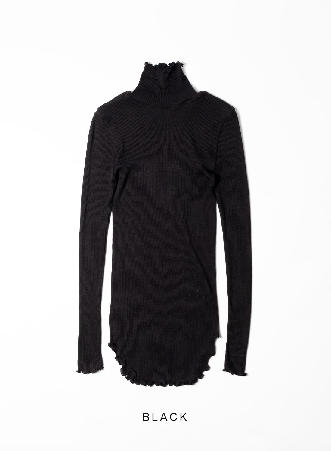 HAKUJI(ハクジ)/Wool rib H/N PO(ハイネックプルオーバー