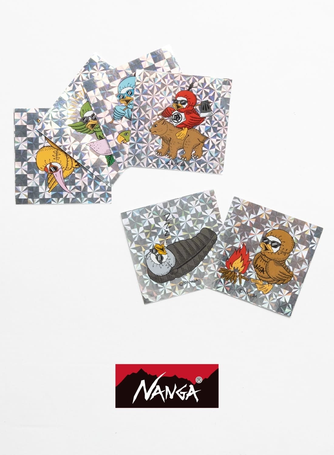 NANGA(ナンガ)HOLOGRAPHIC GAAACY SQUARE STICKER(ホロ NANGA(ナンガ)HOLOGRAPHIC GAAACY SQUARE STICKER(ホロ