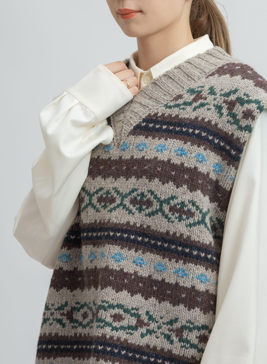 Shinzone(シンゾーン)/FAIR ISLE VEST(フェア アイル ベスト)/ベスト