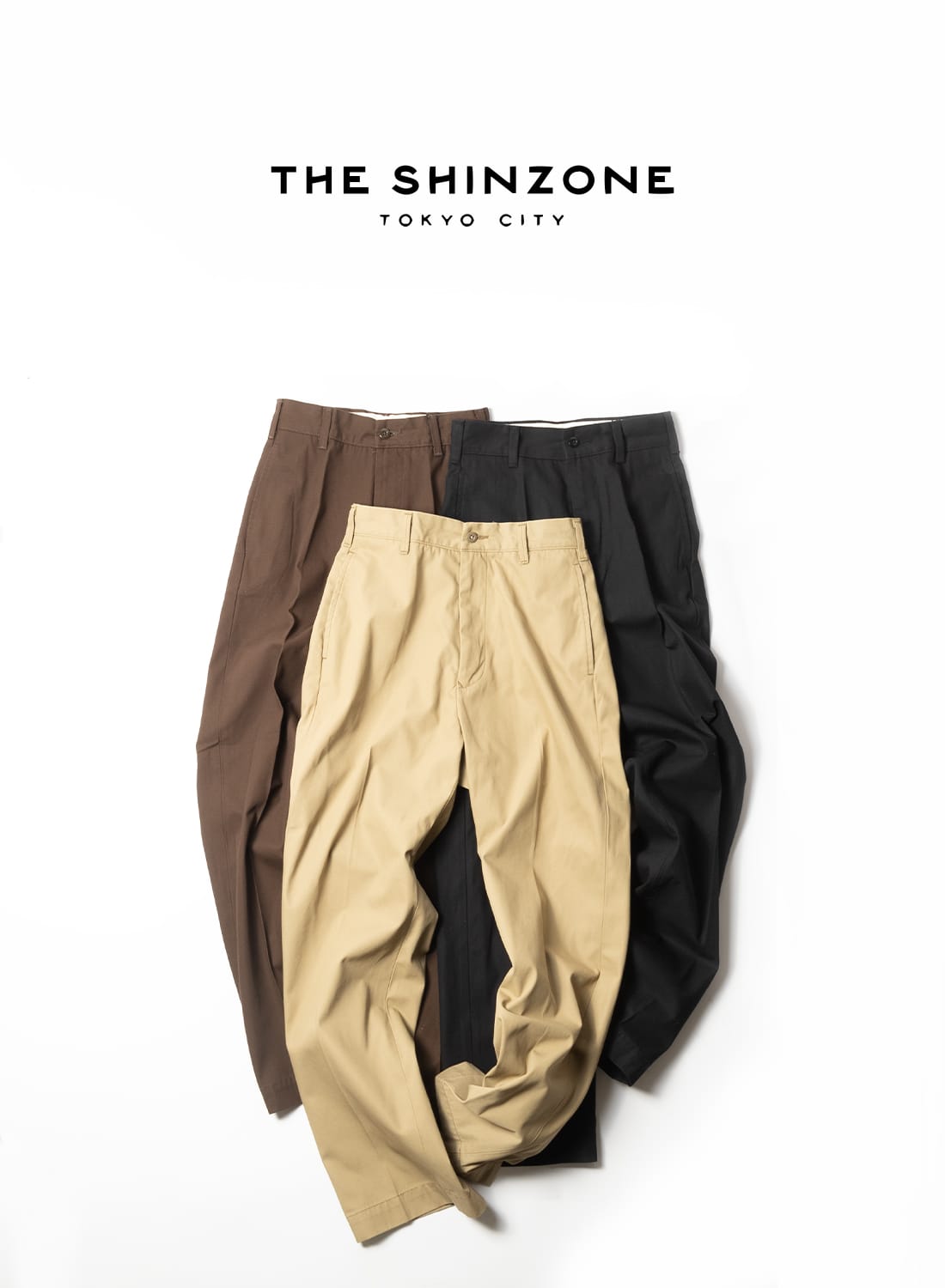 Shinzone(シンゾーン)/WASHED HIGH WAIST CHINO(ウォッシュド ハイ