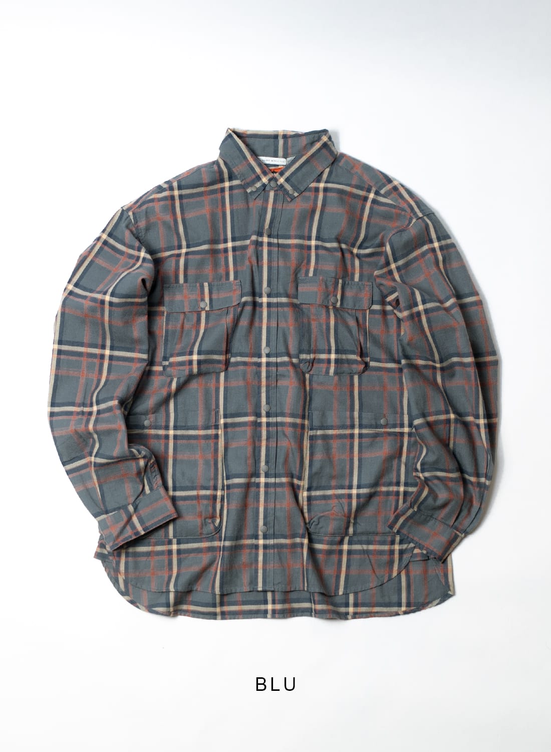 FADE PLAID CAMP SHIRT|フェード プレイド キャンプシャツフェード