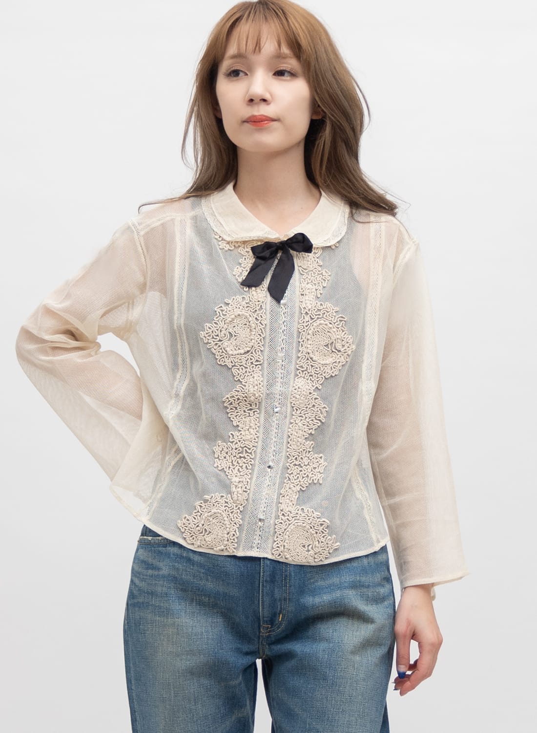 bow.a tubomi blouse ブラウス 水際 NAMINAMI BLOUSE | bow.a