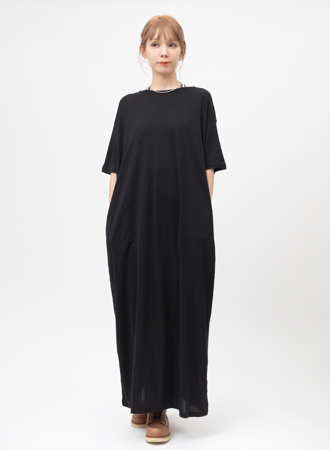 HAKUJI(ハクジ)/Tencel cotton Dress(テンセル コットン ドレス