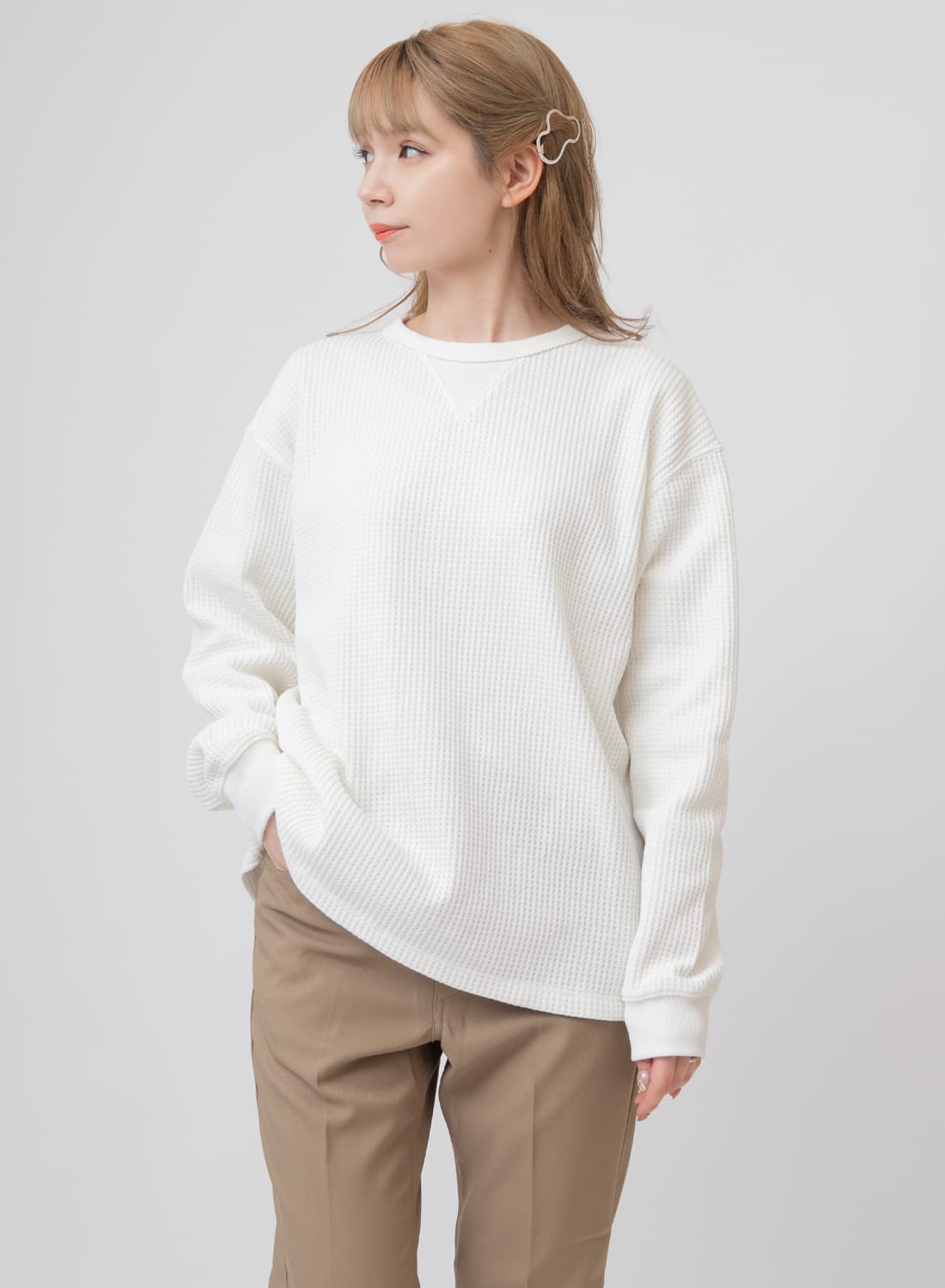 NANGA(ナンガ)/ECO HYBRID WAFFLE L/S TEE(エコハイブリッド