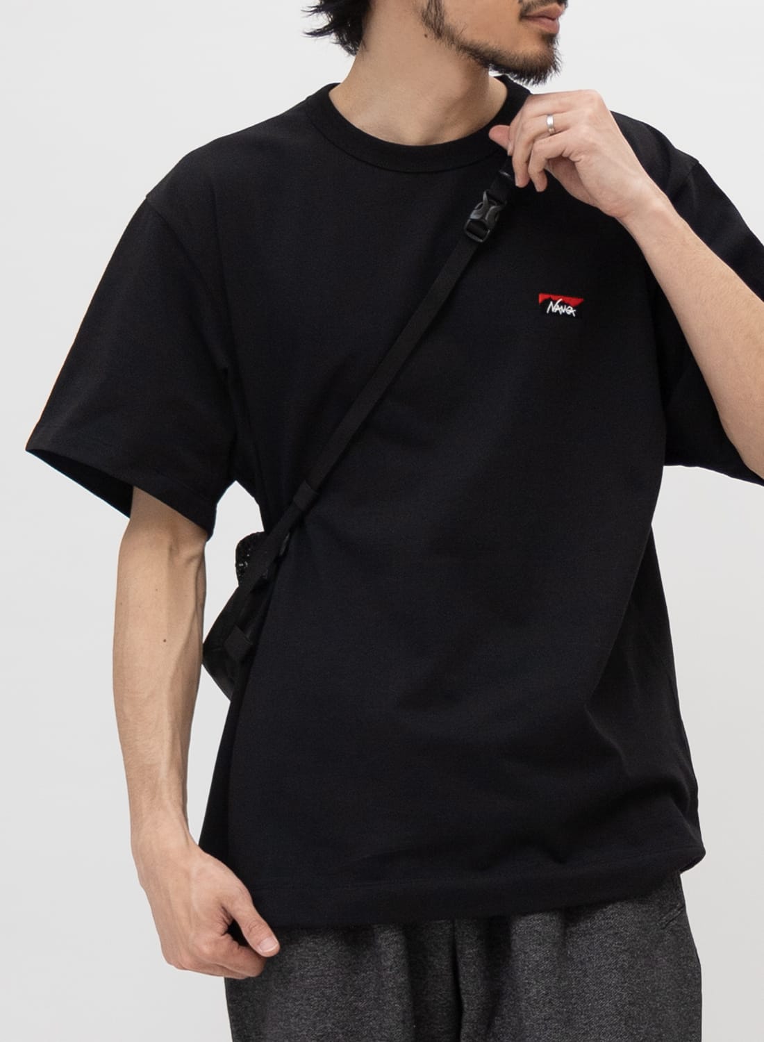 ナンガ NANGA Tシャツ 長袖 ロンT エコ ハイブリッド ボックスロゴ メンズ ECO HYBRID BOX LOGO [ナンガ] ECO HYBRID BOX LOGO L/S TEE(MEN)