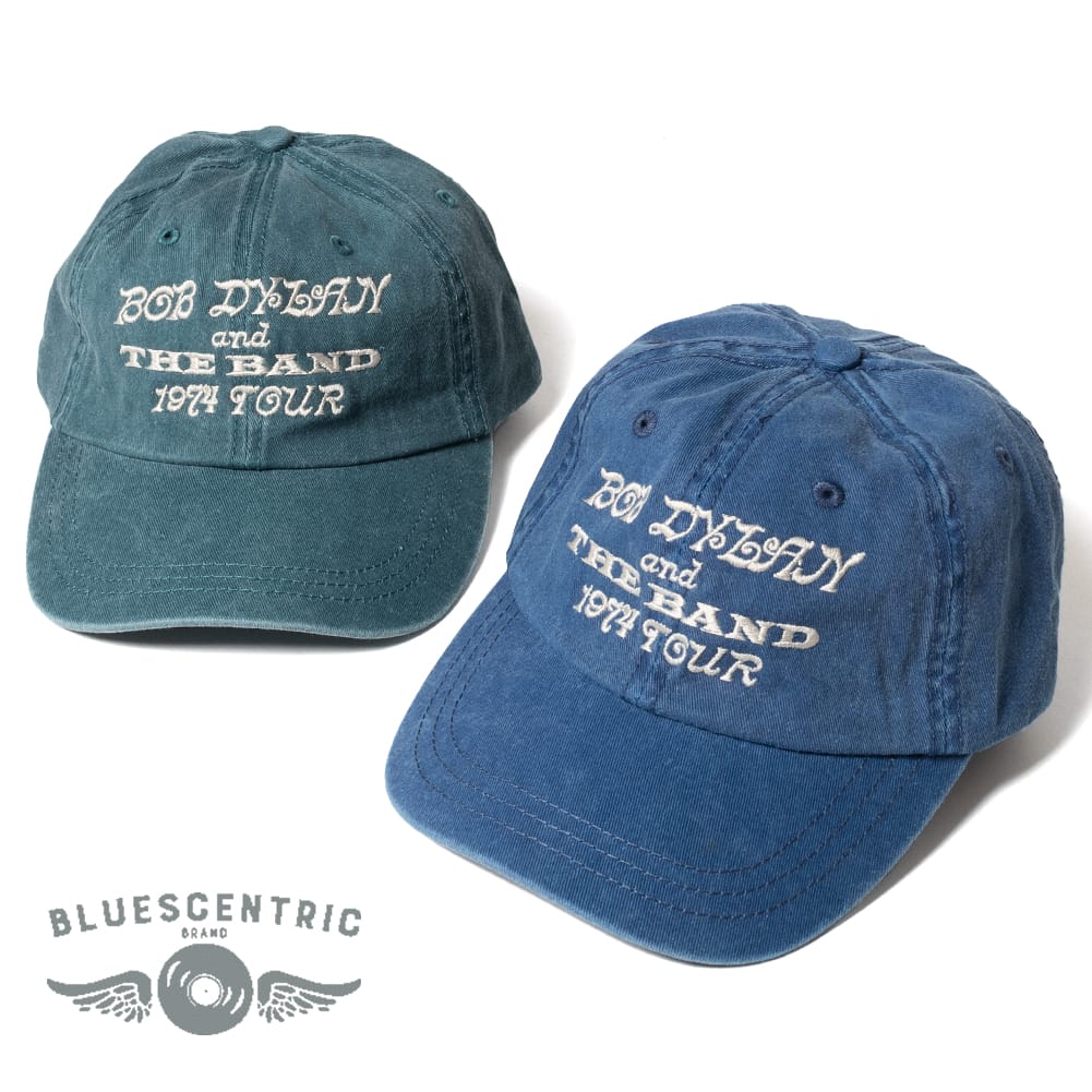 BLUESCENTRIC(ブルースセントリック)/BOB DYLAN＆THE BAND 1974 TOUR CAP(ボブ･ディラン ＆ ザ･バンド ツアー キャップ)帽子 刺繍 ロー