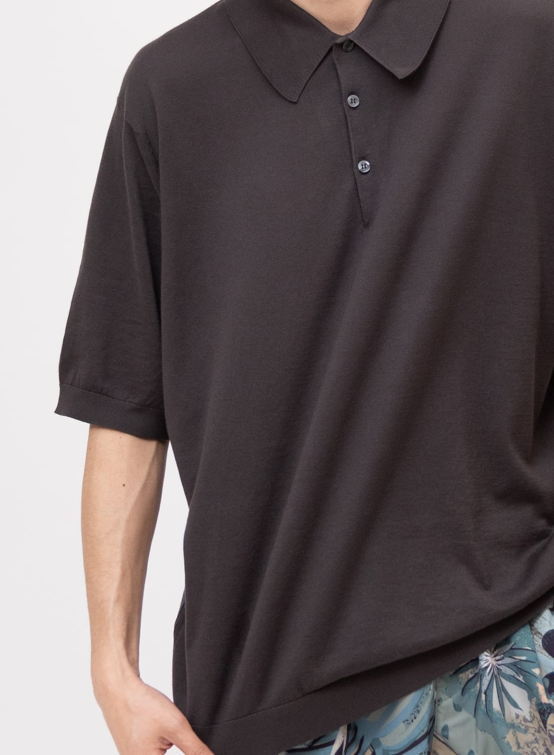 JOHN SMEDLEY ジョンスメドレー 半袖ポロシャツ メンズ ブラック