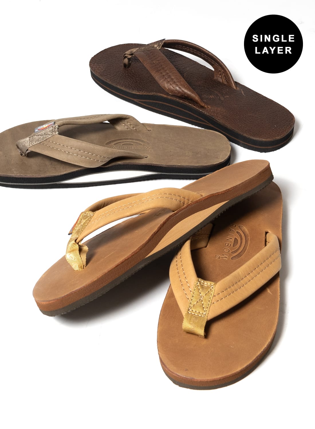 アメリカ製　レインボーサンダル　M ブラウン　シングルレイヤーアーチ Rainbow Sandals（レインボーサンダル）SINGLE LAYER LUXURY