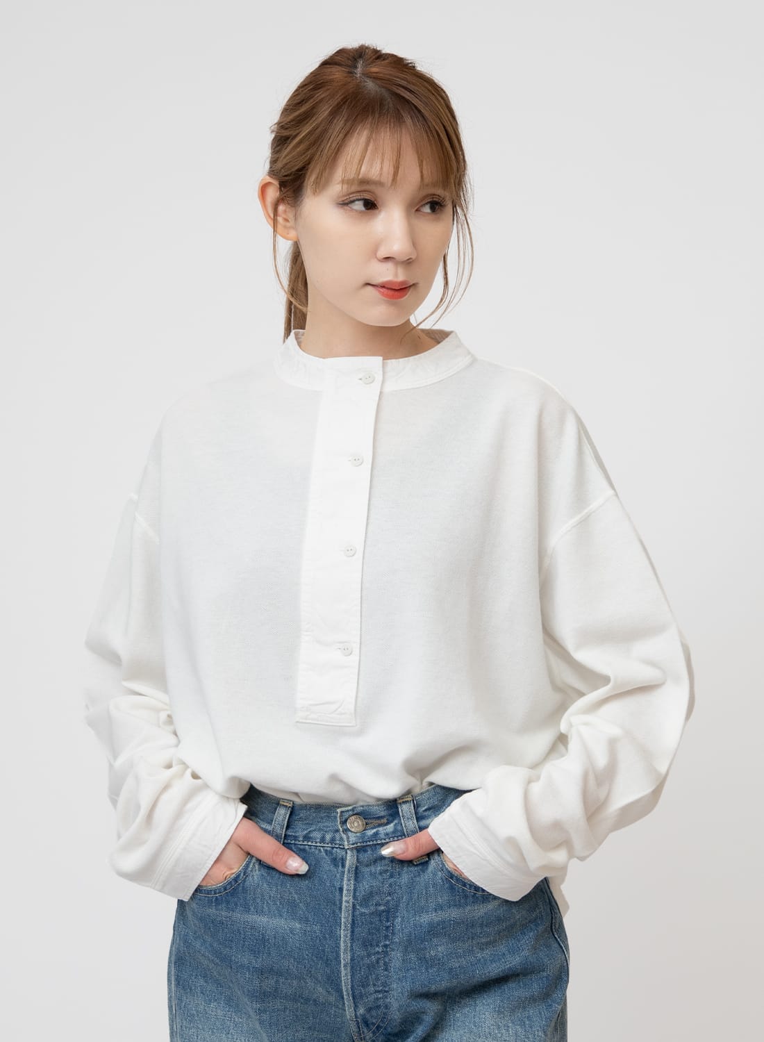 Shinzone MILITARY HENLEY PULLOVER シンゾーン ミリタリー