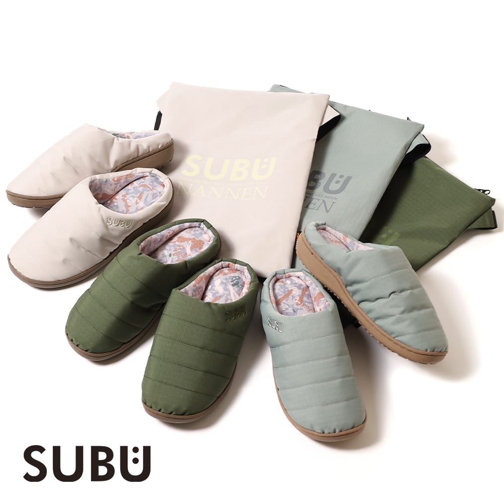 SUBU-NF[商品説明]１、脱ぎ履きがしやすい冬のサンダル２、厚みと反発係数が異なる4層のインソールを搭載３、心地よい反発力と、しっかりとしたフィット感４、アッパーには難燃素材であるCORDURA 
