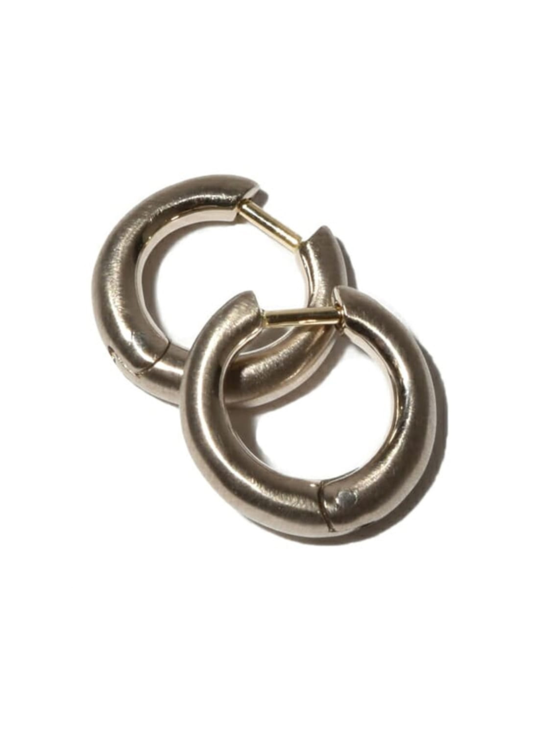 最終【美品】HUMETE フープピアス　K18 hum ハム HUMETE 'CLASSIC' PIERCED EARRINGS [et-P101m] ピアス