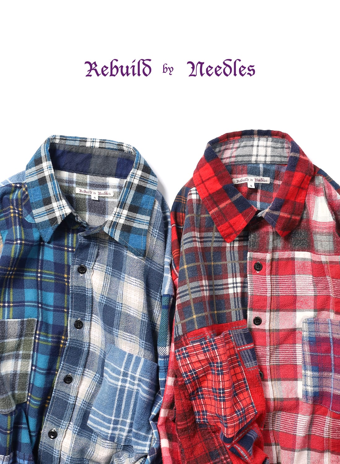 Needles / Western Shirt - Cotton Chambray / India Emb. (Blue)