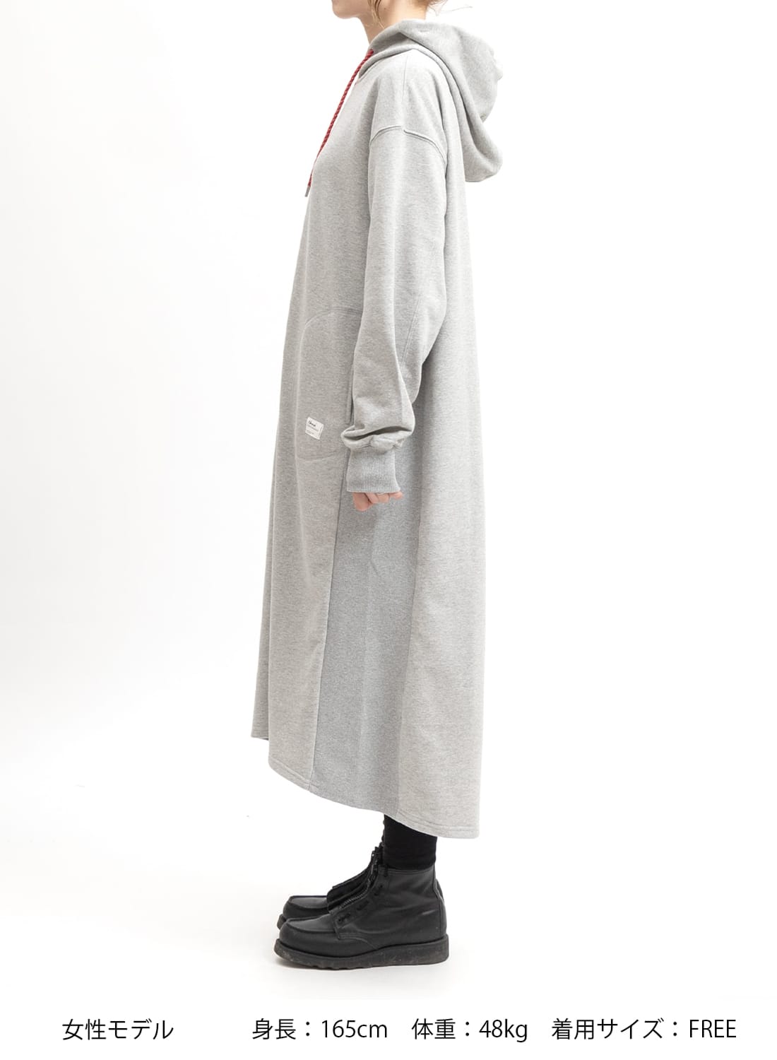 miniministore｜スウェットワンピ フード付き 長袖 黒 | Rakuten