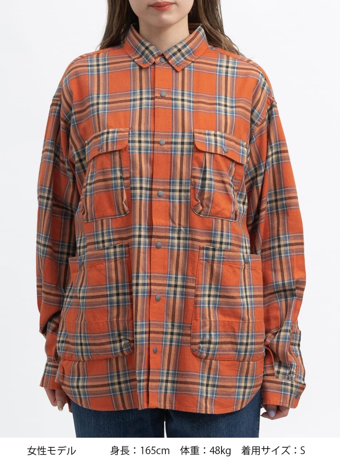 今期 christiandada チェック ネルシャツ Aライン NANGA(ナンガ)FADE PLAID CAMP SHIRT(フェード プレイド