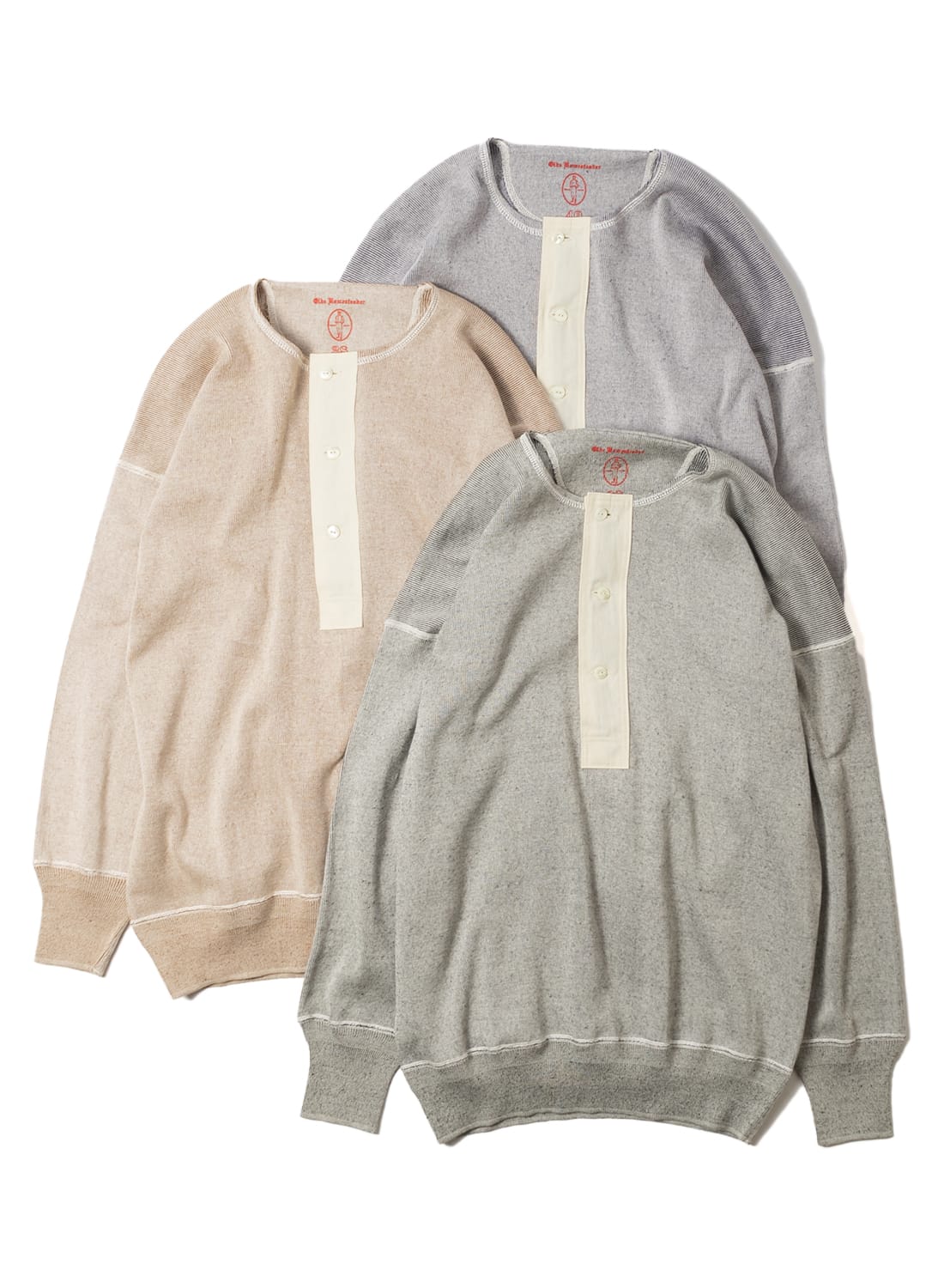 【美品】オールドイングランド OLDENGLAND カシミヤ セーター グレー オールドホームステッダー Olde Homesteader Interknit Rib