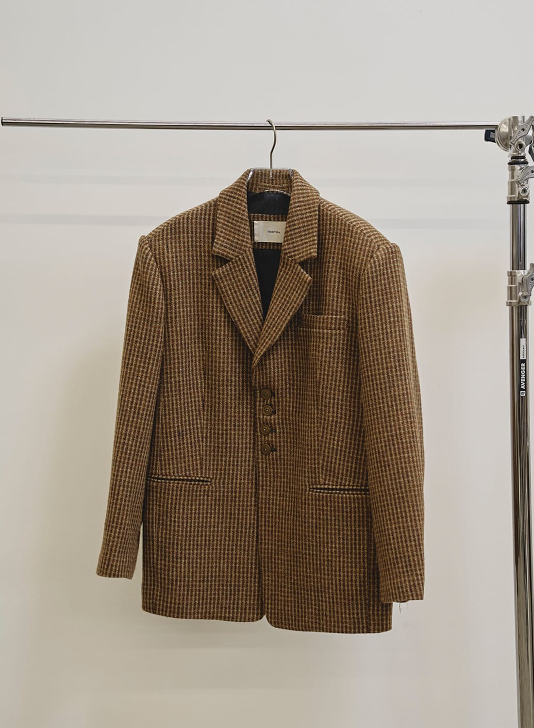 TODAYFUL チェックウールオーバージャケット36タグ付き