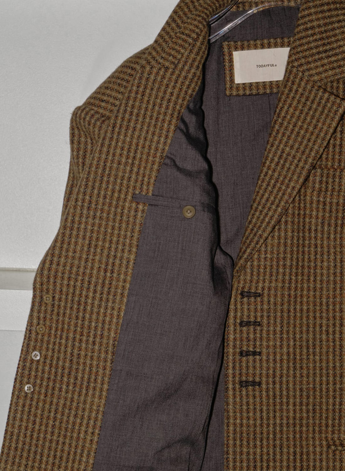 WOOL100% CHECK JACKET|【25FW先行予約】ウール チェック ジャケット