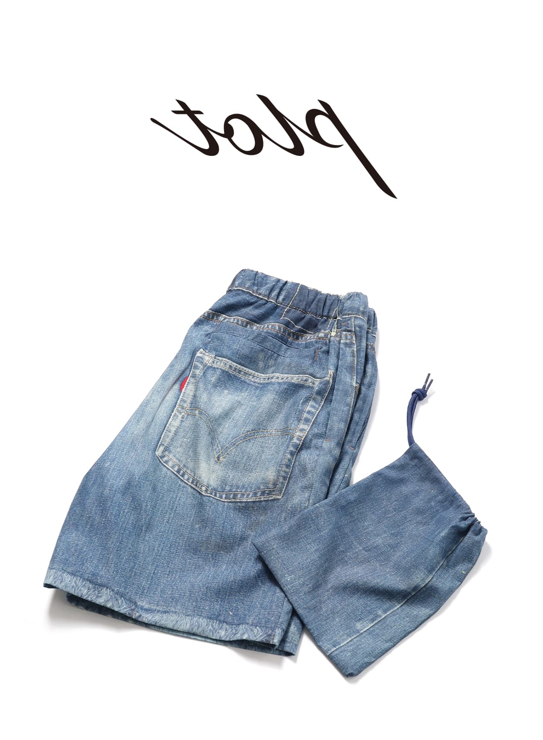 TOLQ（トルク）Trompe l'oeil Denim Swim Shorts