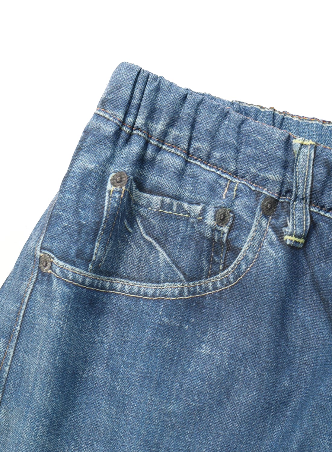 TOLQ（トルク）Trompe l'oeil Denim Swim Shorts