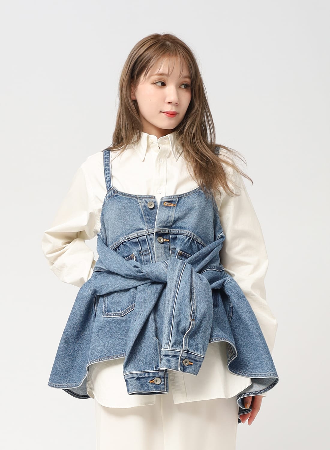 RYU KAGA(リュウ カガ)/Denim camisole(デニム キャミソール