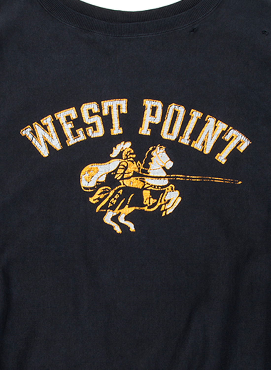 BOWWOW / WEST POINTクルーネックTシャツ/L/コットン/ホワイト/BW251-WLRCA WEST POINT SWEATSHIRT |ウエストポイント スウェットシャツウエスト