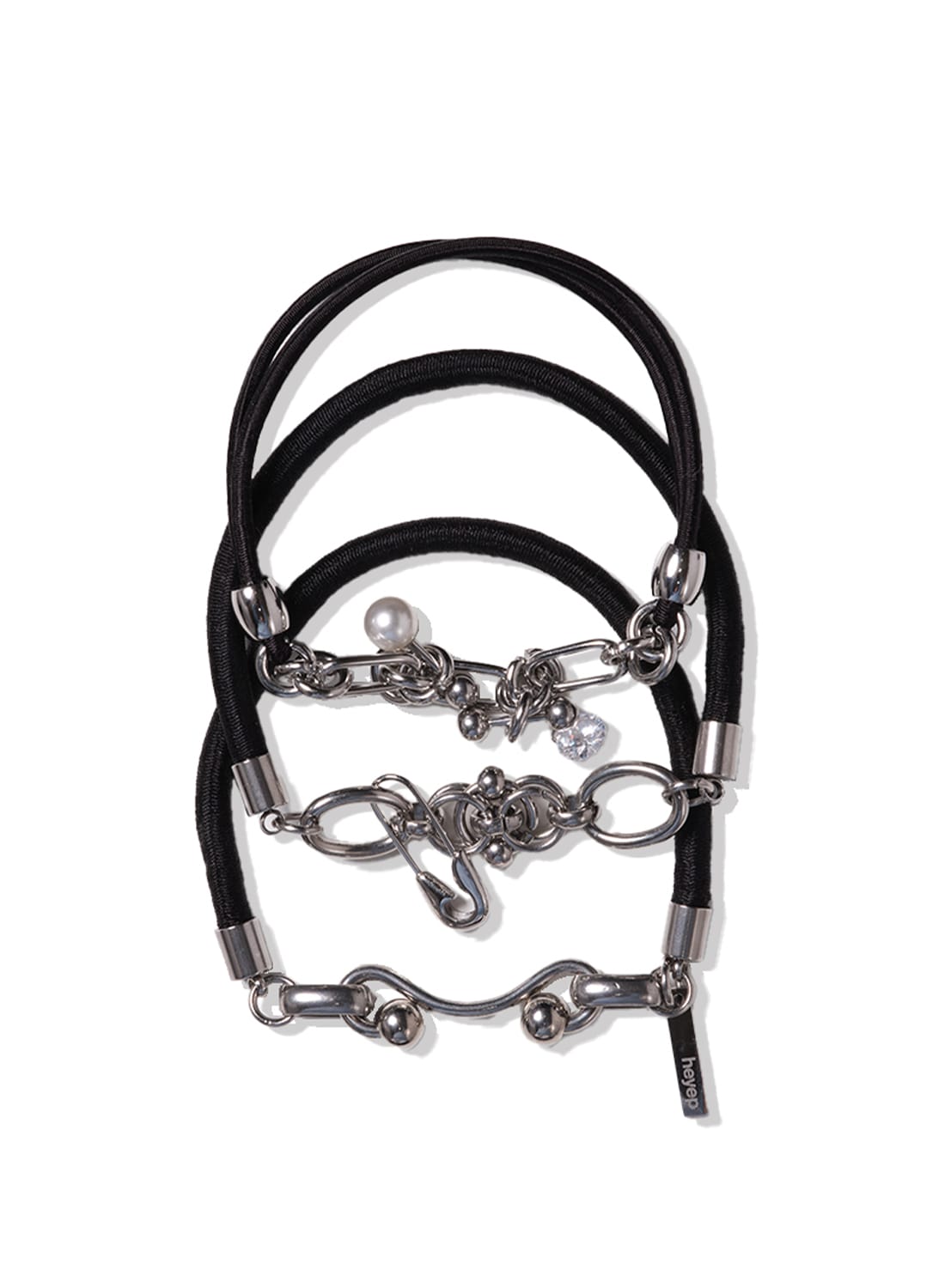 heyep(ヘイップ) Charms Hair Ties 3 Piece Set(チャーム