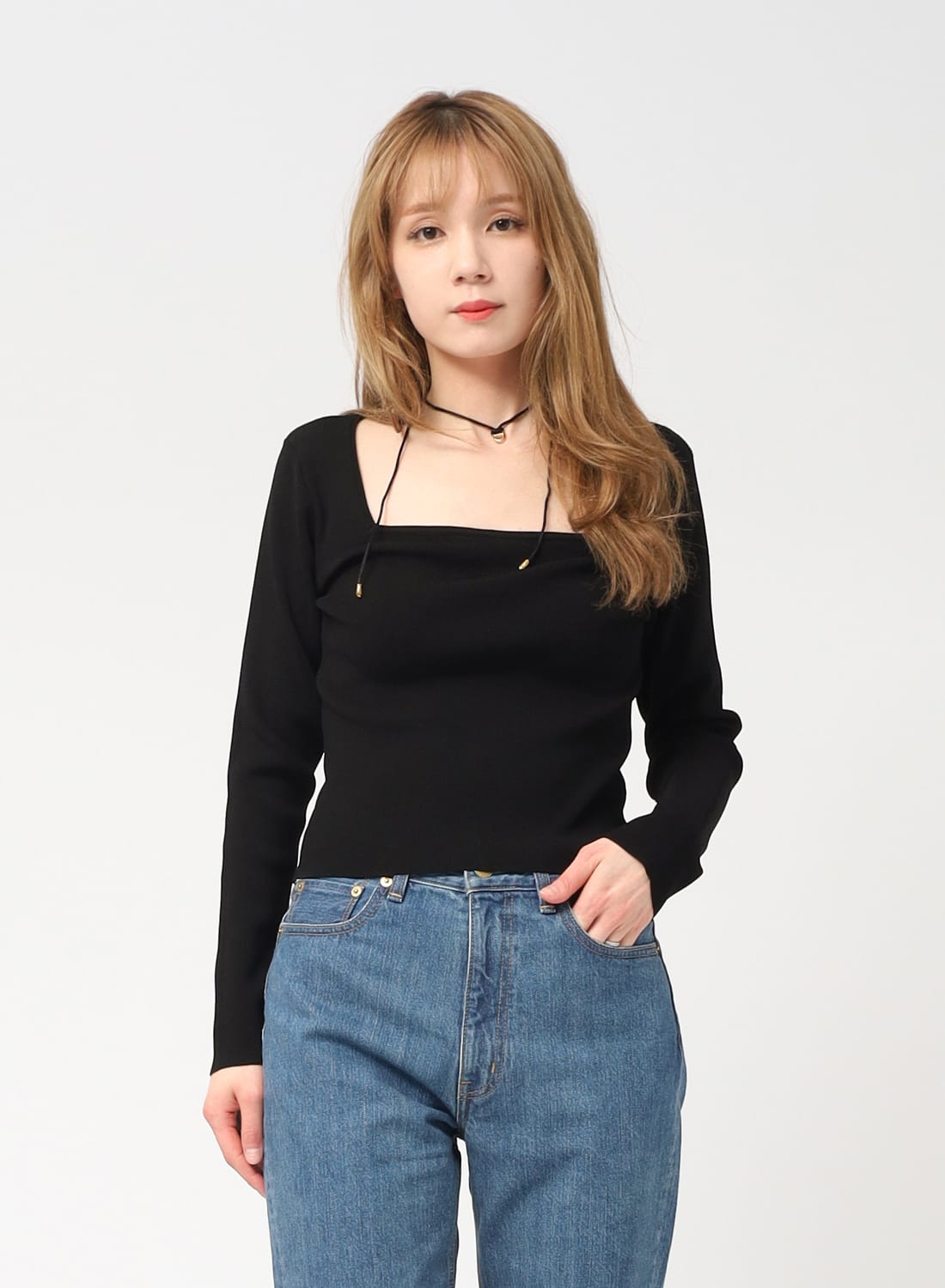 トップス NICENESS SHANKER THROW by SLY | 【THROW】ONE SHOULDER SLANT BUTTON トップス