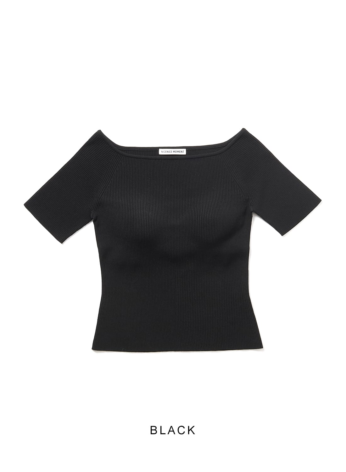 NICENICE MOMENT OPEN SHOULDER SHELL 黒 3 NICENICE MOMENT OPEN SHOULDER SHELL 黒 3