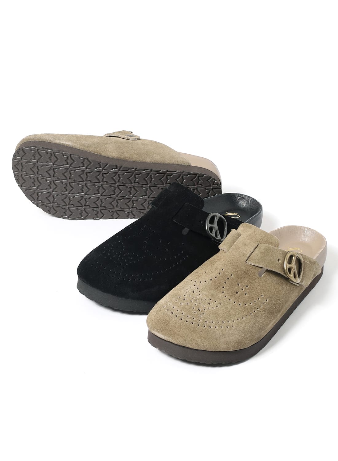Suede Sandal スエード バックレスシューズ サンダル ZEBZAG ミュール