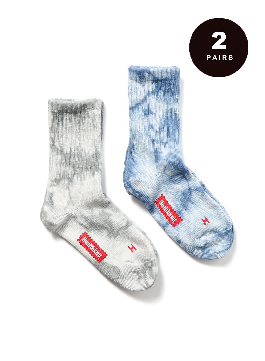 Healthknit（ヘルスニット）TIE-DYE 2P SOCKS（タイダイ