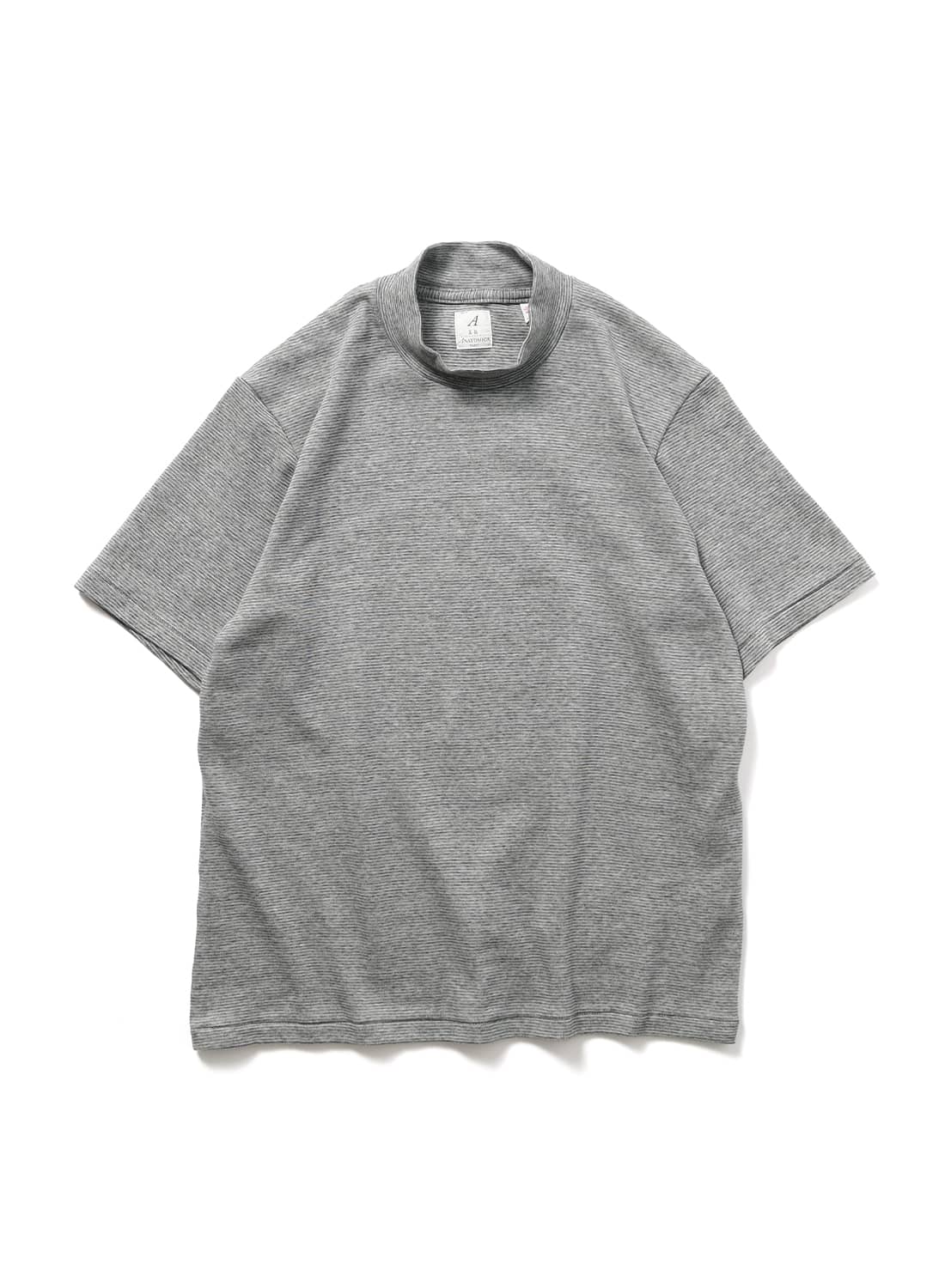 ANATOMICA（アナトミカ）MOCK NECK TEE S/S MICRO STRIPE