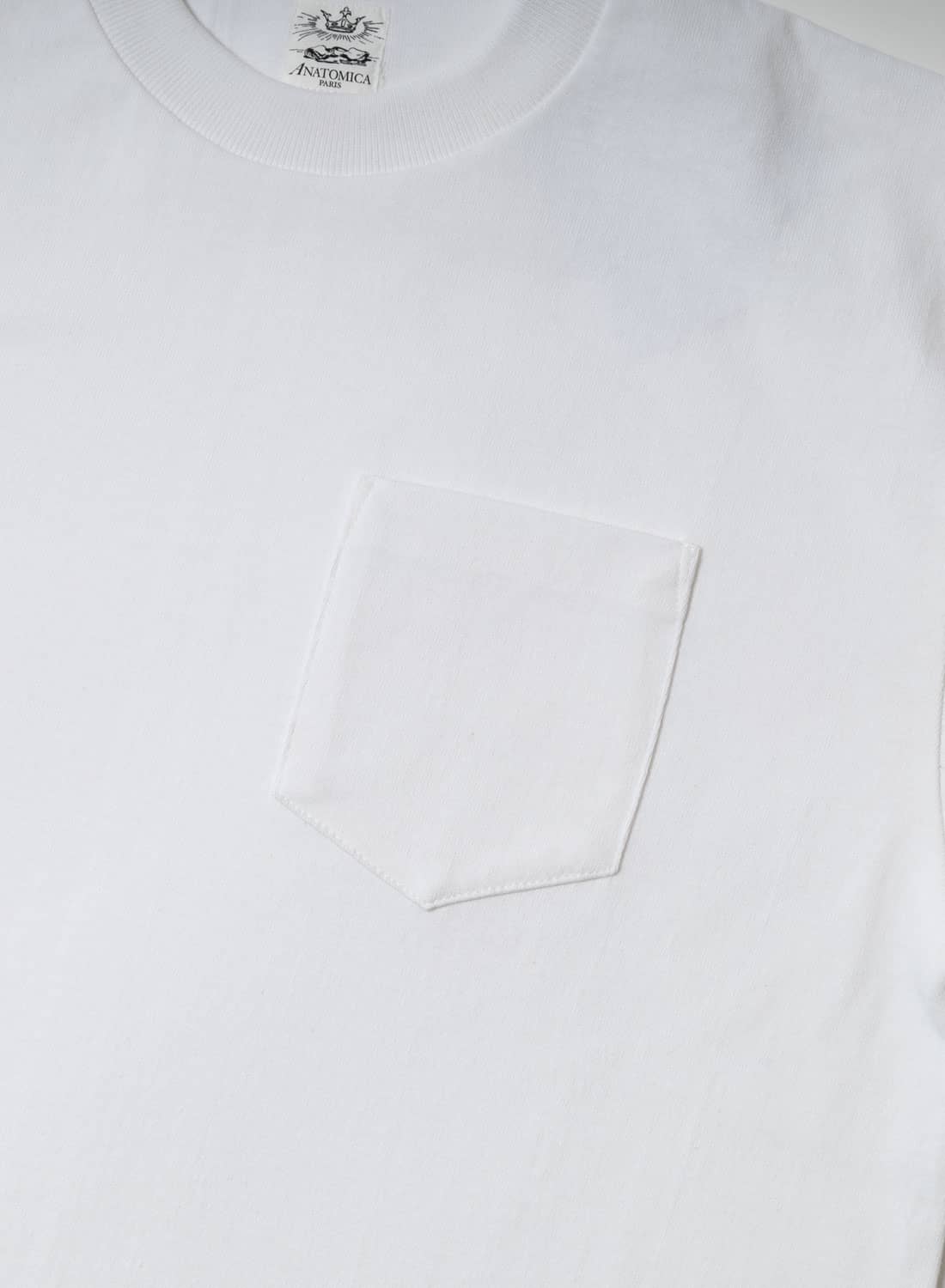 たみ ホワイト ブラック L 2枚 新品 ANATOMICA ポケットT アナトミカ ポケT ポケTEE 半袖 Tシャツ 白T 無地 カットソー