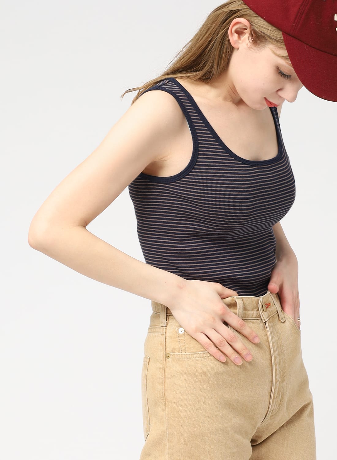 酒袋のリバーシブルベスト　002 Healthknit(ヘルスニット)/Tubular Rib Tanktop(チューブラー